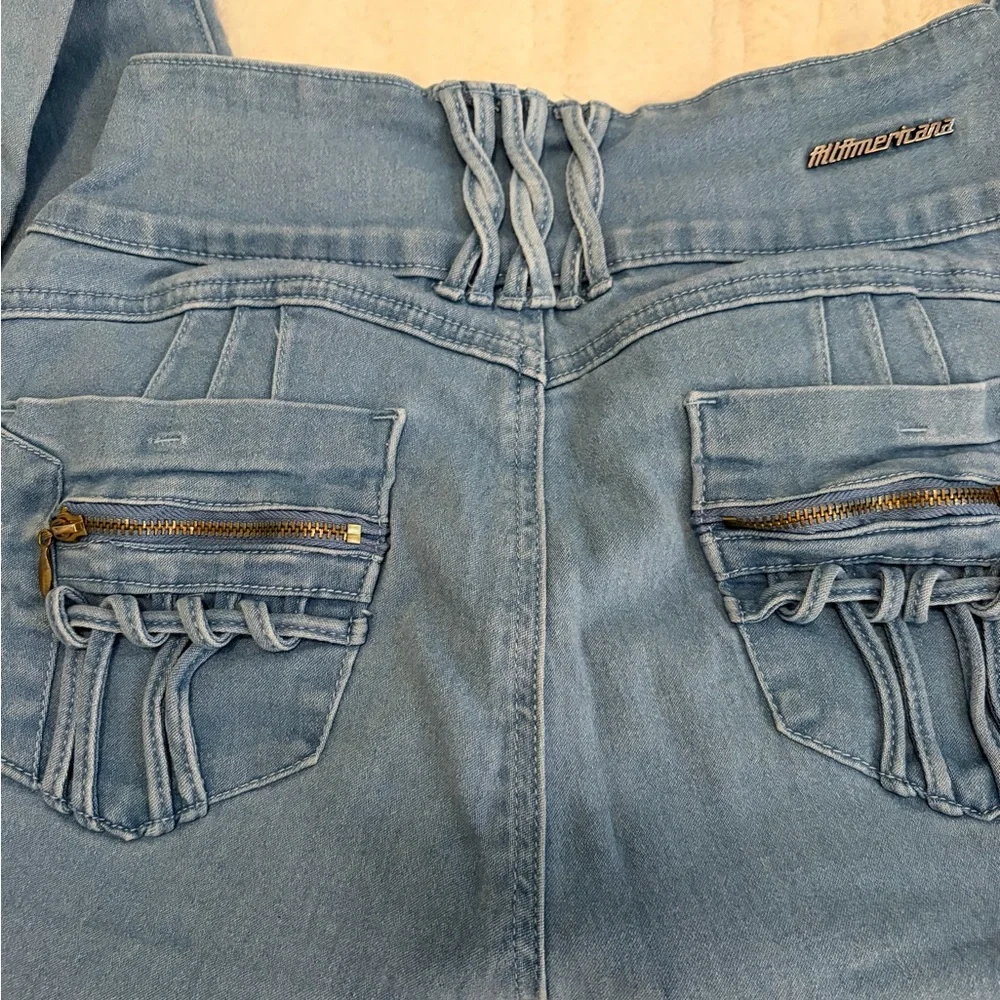 All Americana Blue Women's Jeans - Picture 6 of 9